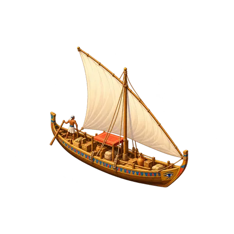 Ancient Egypt: Nile sailing boat