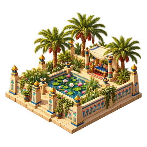 Ancient Egypt: Lotus garden