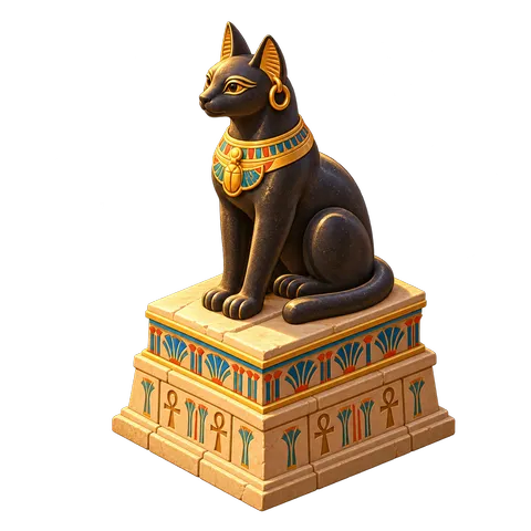 Ancient Egypt: Cat statue