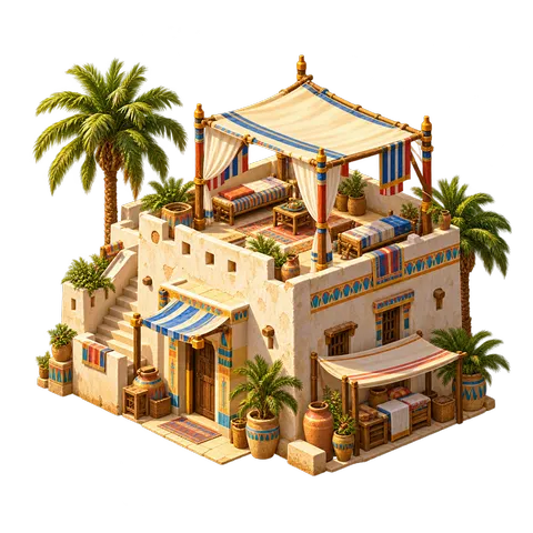 Ancient Egypt: Rooftop house