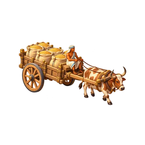 Ancient Egypt: Ox cart