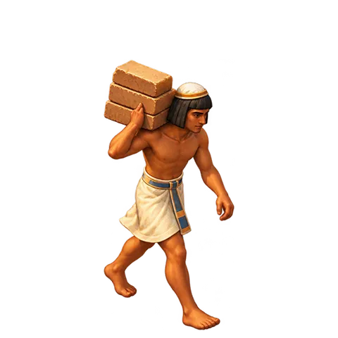 Ancient Egypt: Brick carrier