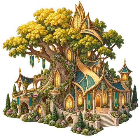 Elven Green World: Great tree hall
