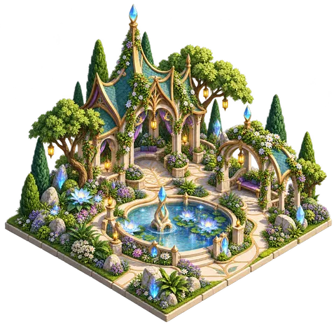 Elven Green World: Garden court