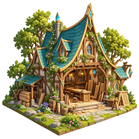 Elven Green World: Woodworking workshop