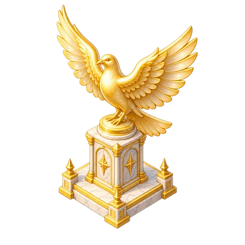 Heavenly City: Dove statue