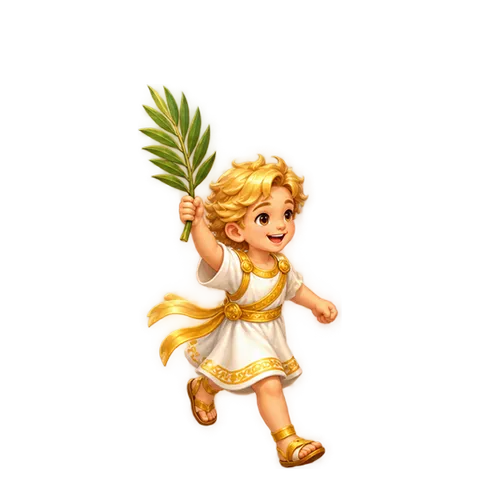 Heavenly City: Child with a palm branch