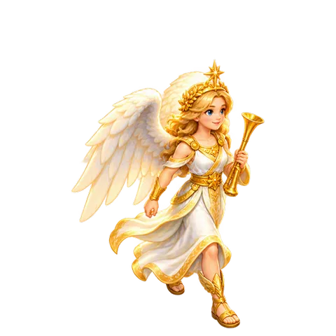 Heavenly City: Angel with a trumpet