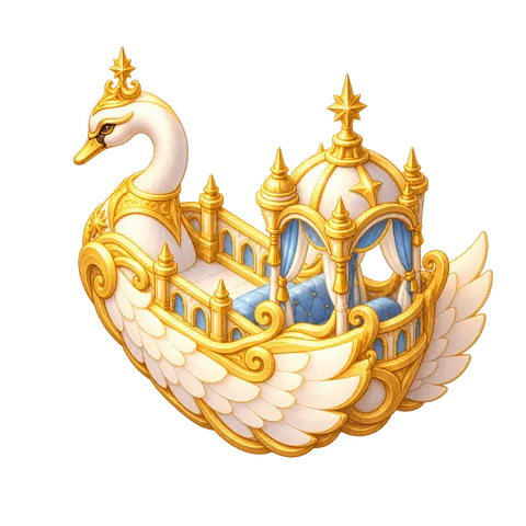 Heavenly City: Swan boat (back view)