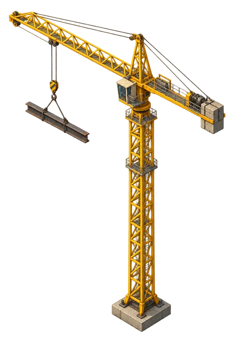 Modern Town: Tower crane
