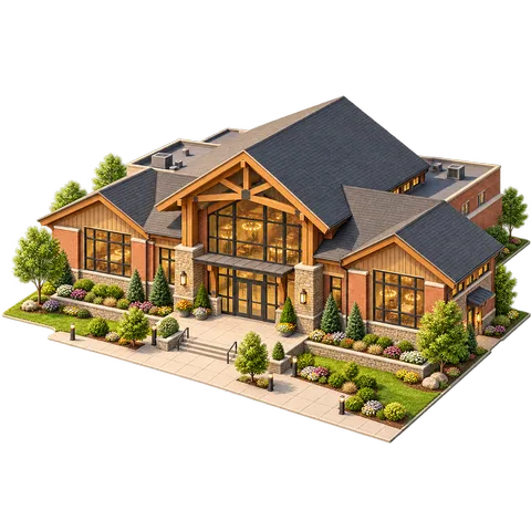 Modern Town: Community center