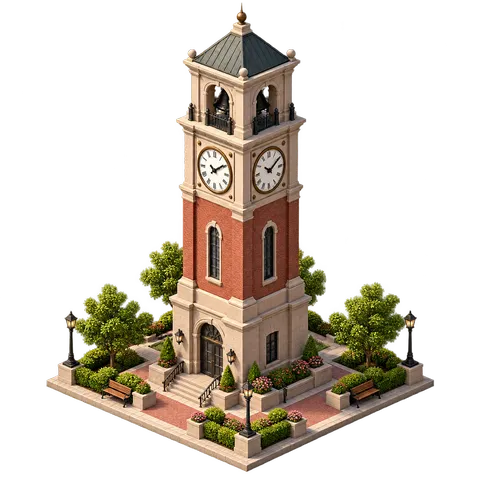 Modern Town: Clock tower