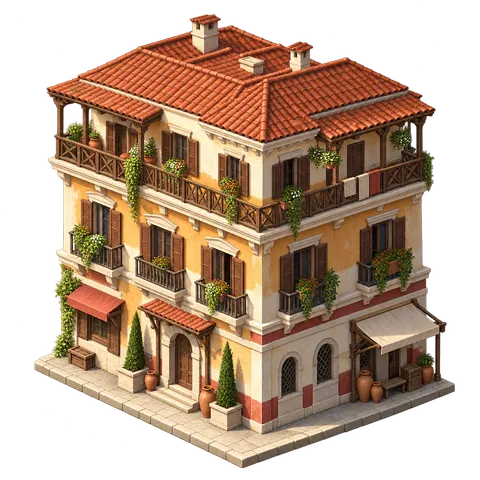 Ancient Rome: Apartment block (insula)
