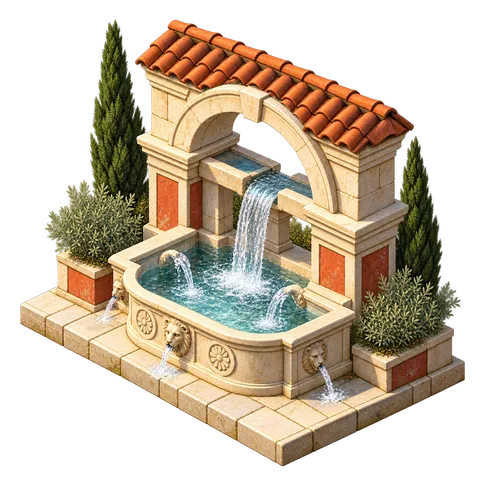 Ancient Rome: Public fountain