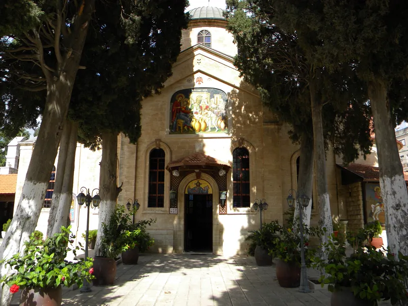 The Orthodox church in Kafr Kanna, a village in Galilee that many believe is the Cana of the wedding.