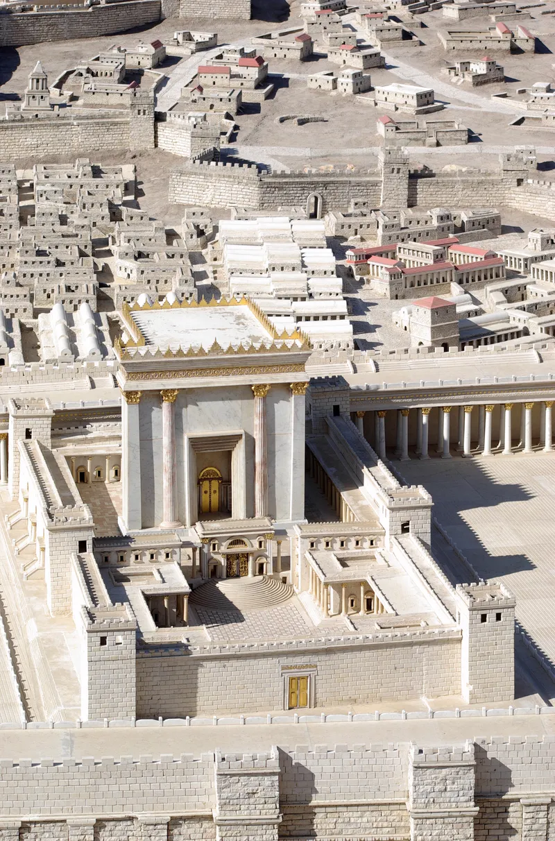 A model of Jerusalem in Jesus's time at the Israel Museum, showing the temple that King Herod rebuilt.
