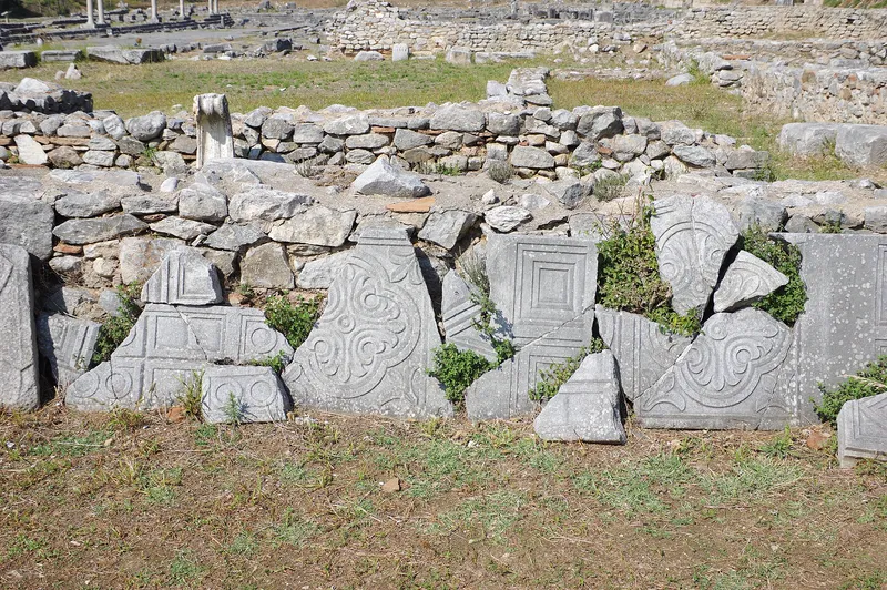 Ruins of the ancient city of Philippi, in northern Greece.