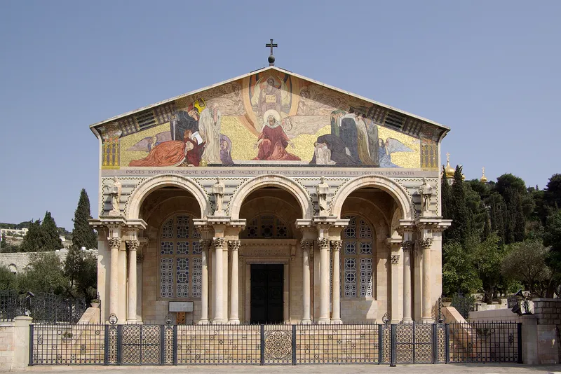 The Church of All Nations, built in 1924 beside the Garden of Gethsemane.