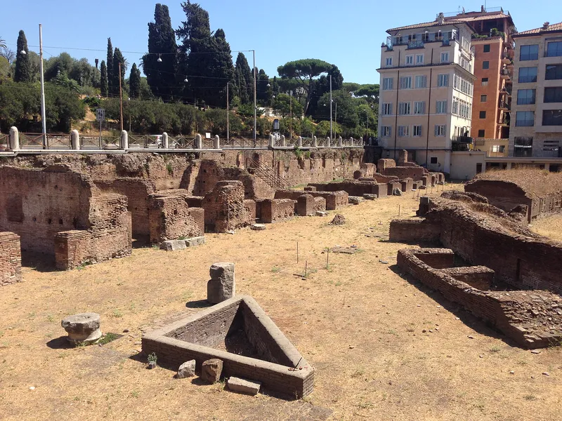 The Ludus Magnus lies right beside the Colosseum.